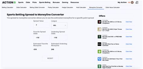 spread moneyline converter